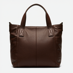 Sac cabas marron | Double bandoulières et poches intérieures