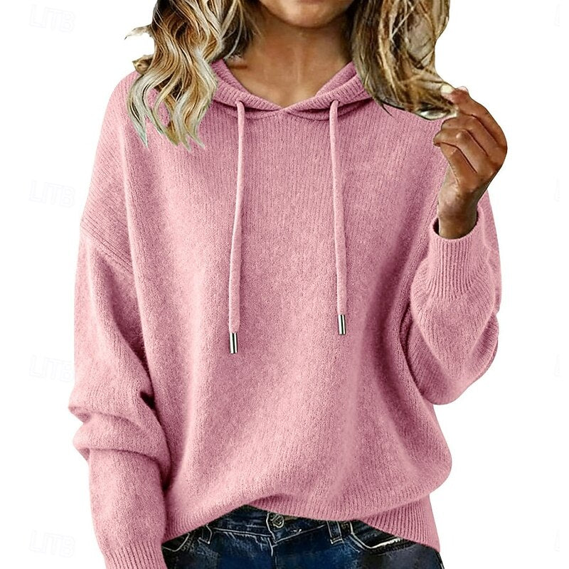 Pull À Capuche Femme Coupe Décontractée
