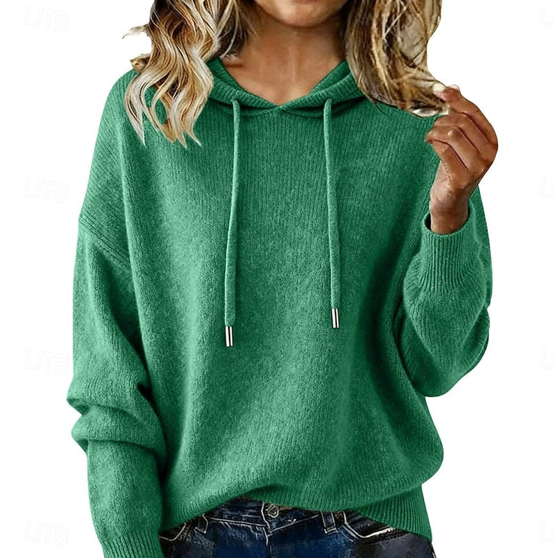 Pull À Capuche Femme Coupe Décontractée